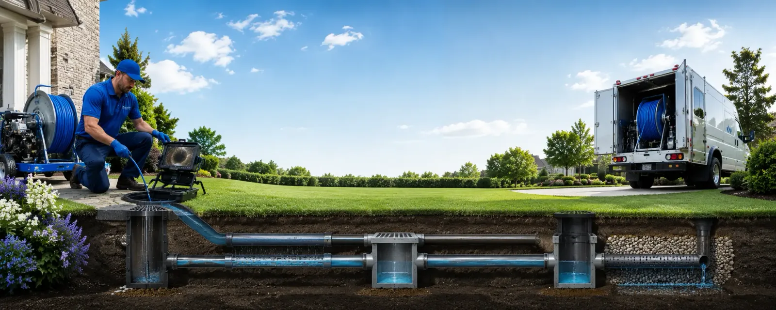 Outdoor drain cleaning information for Lisbon, OH